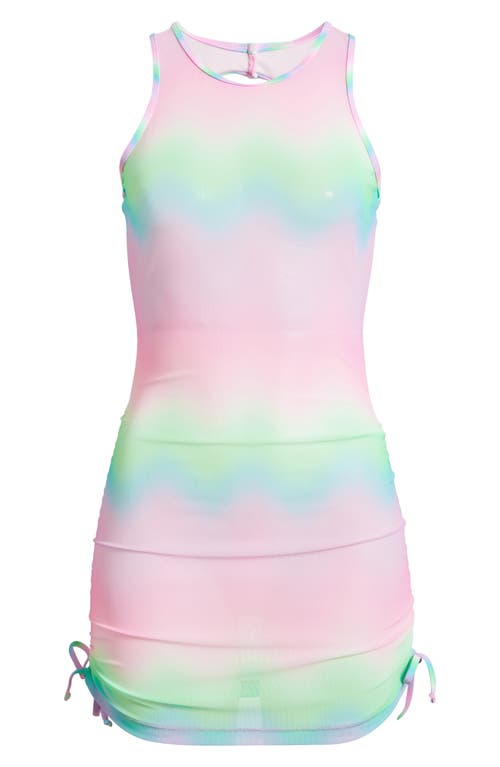 Shop Kulani Kinis Mesh Cover-up Minidress In Candy Clouds