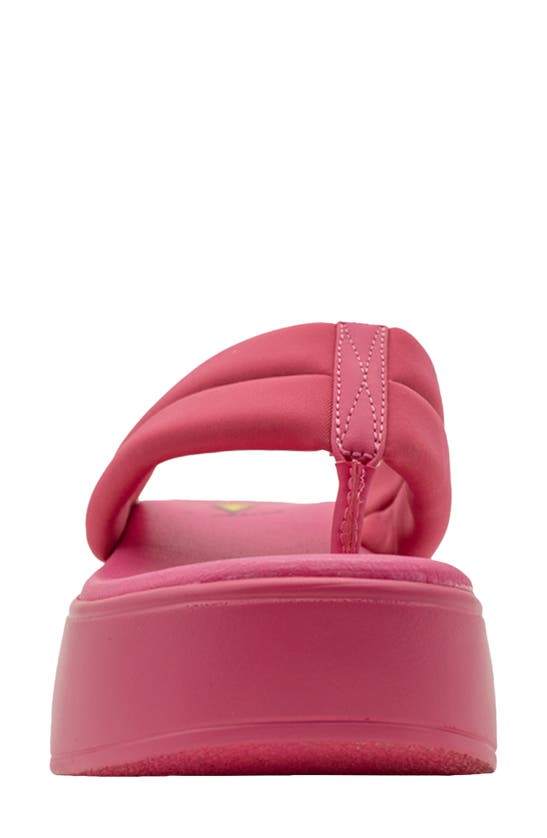 Shop Volatile La Paz Water Resistant Platform Flip Flop In Fuchsia