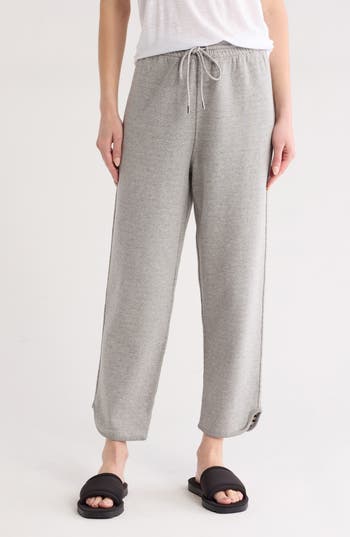 Theory Notch Stripe Joggers In Grey