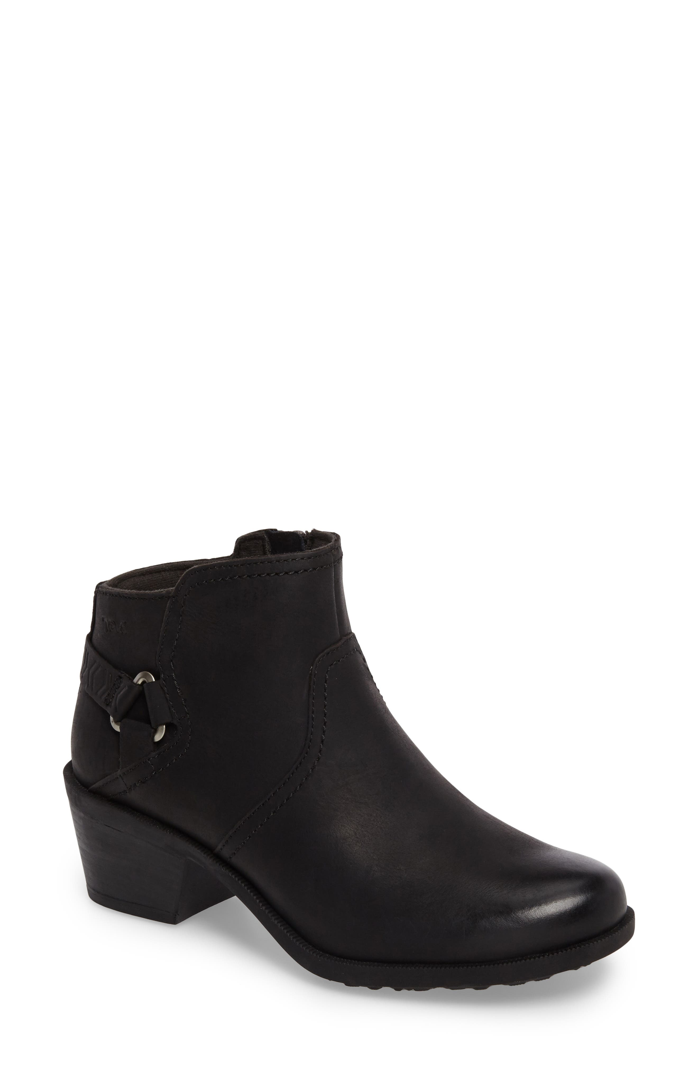 teva foxy ankle boots black