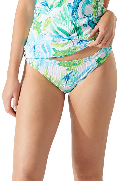 Tommy Bahama Island Cays Seafronds Reversible Hipster Bikini Bottoms in White Rev