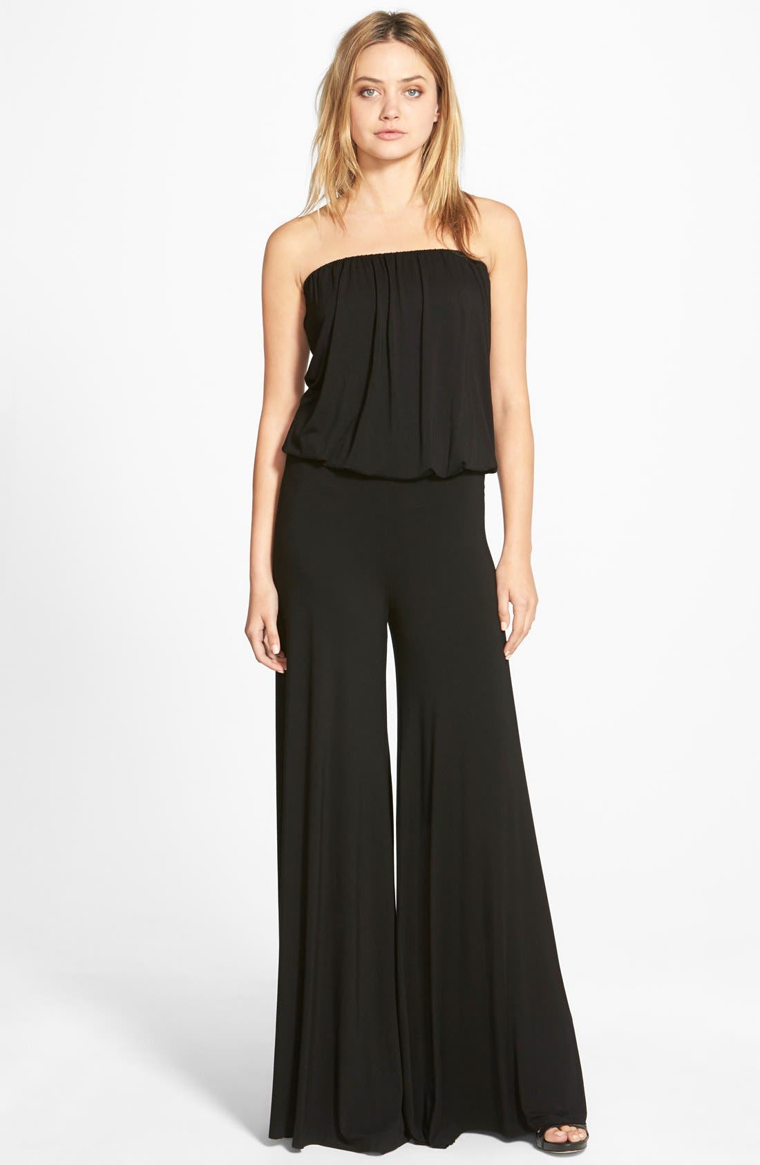 young fabulous and broke strapless jumpsuit
