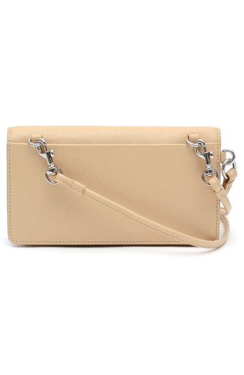 Shop Thacker Thacker Alexa Leather Crossbody Bag In Almond