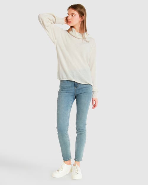 Shop Belle & Bloom Simple Pleasures Cashmere Knit In Cream