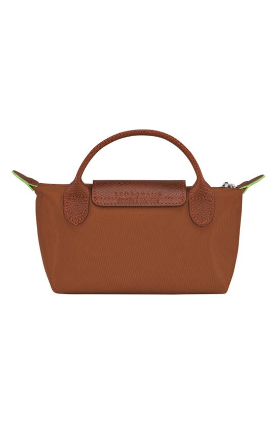 Shop Longchamp Le Pliage Recycled Canvas Cosmetics Case In Cognac