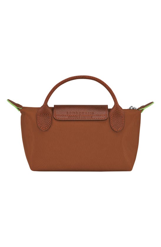 Longchamp Le Pliage Recycled Canvas Cosmetics Case In Cognac