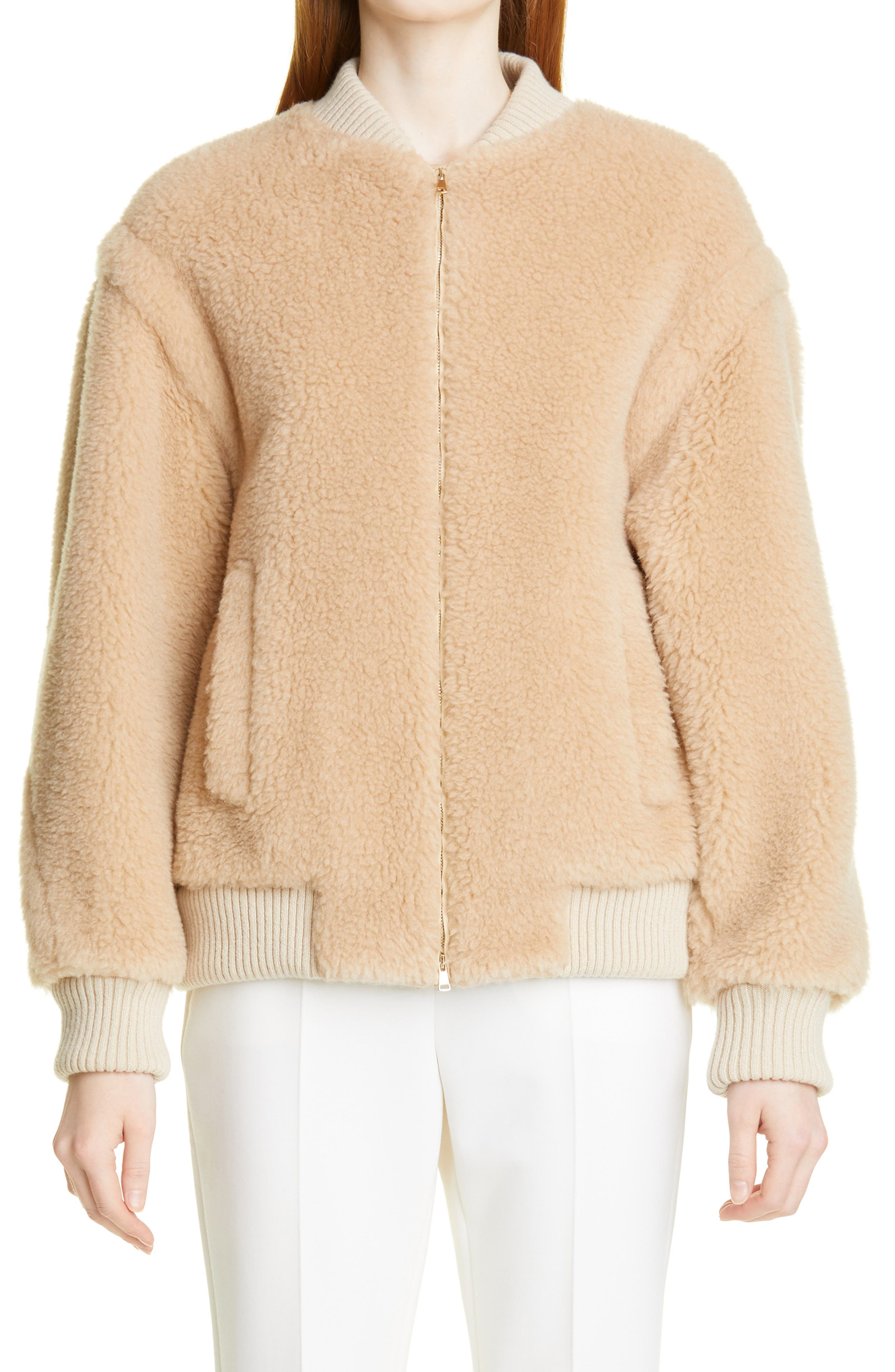 vince teddy bomber jacket