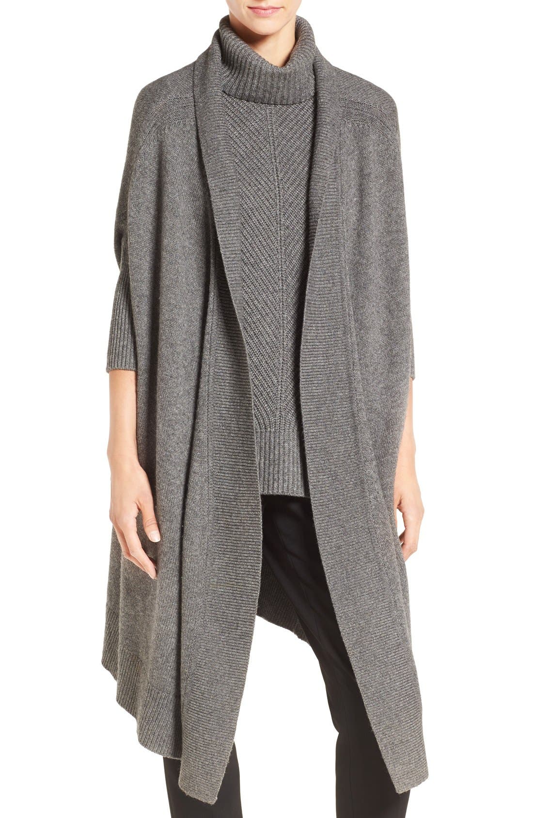 Boss Farela Wool Cashmere Drape Front Cardigan Nordstrom