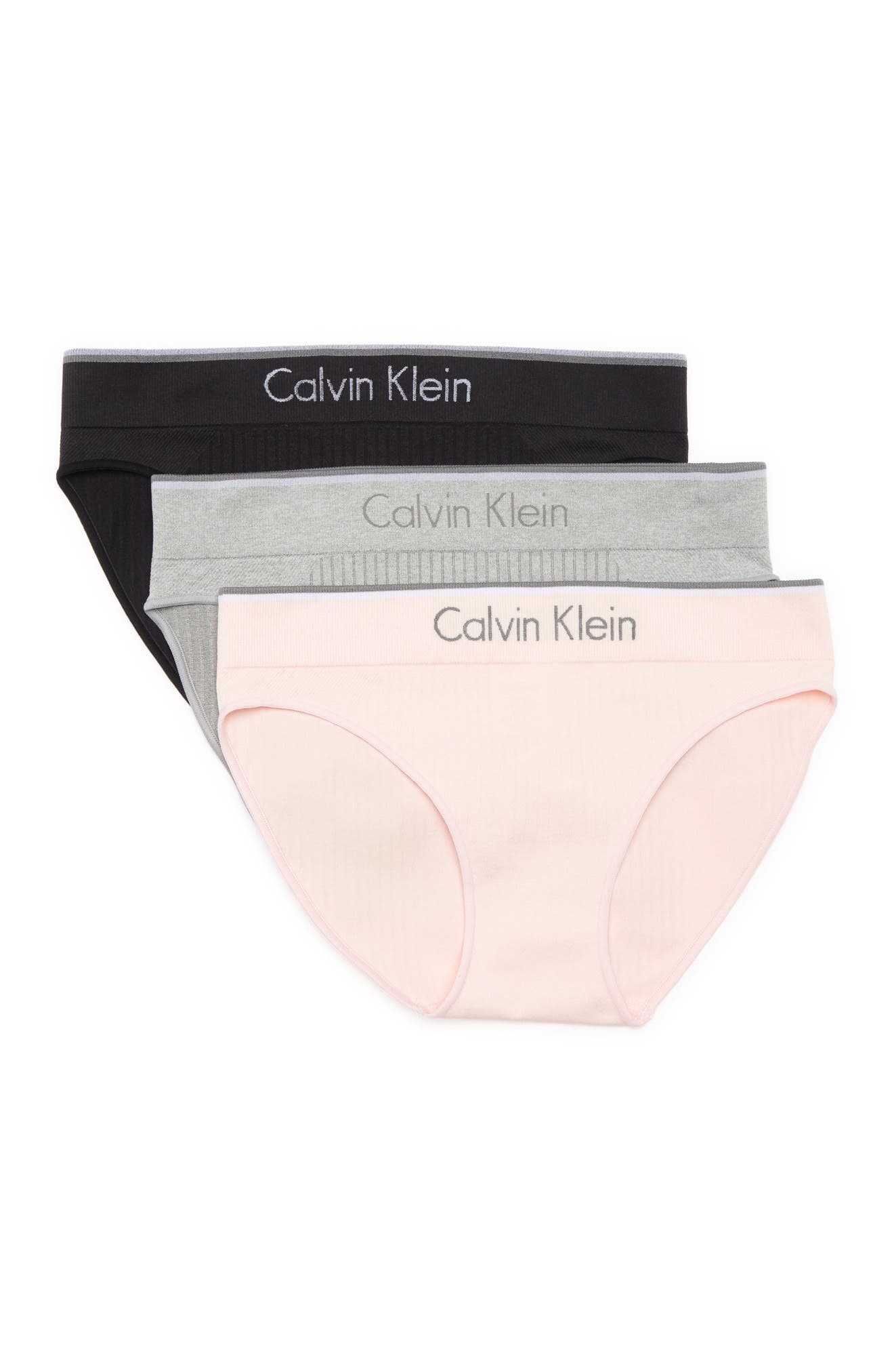 Calvin Klein Seamless Bikini Panties In Ghr 1 Black / 1