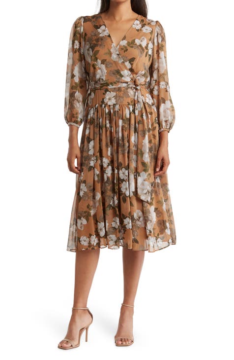 Brown Midi Dresses for Women | Nordstrom Rack