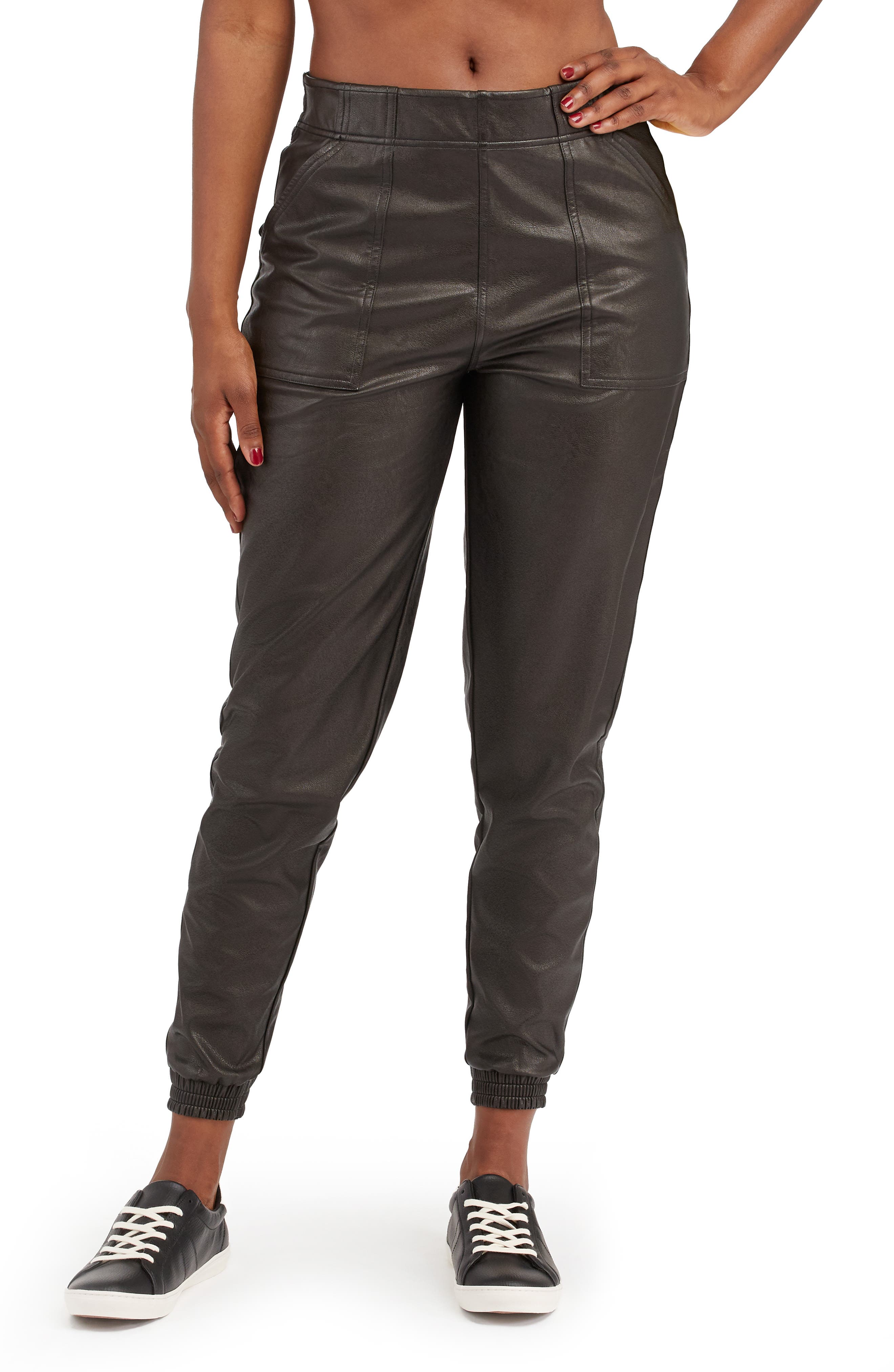 Spanx Faux Leather Jogger Pants