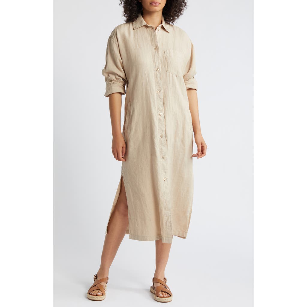 Caslonr Caslon(r) Linen Duster In Tan Oxford