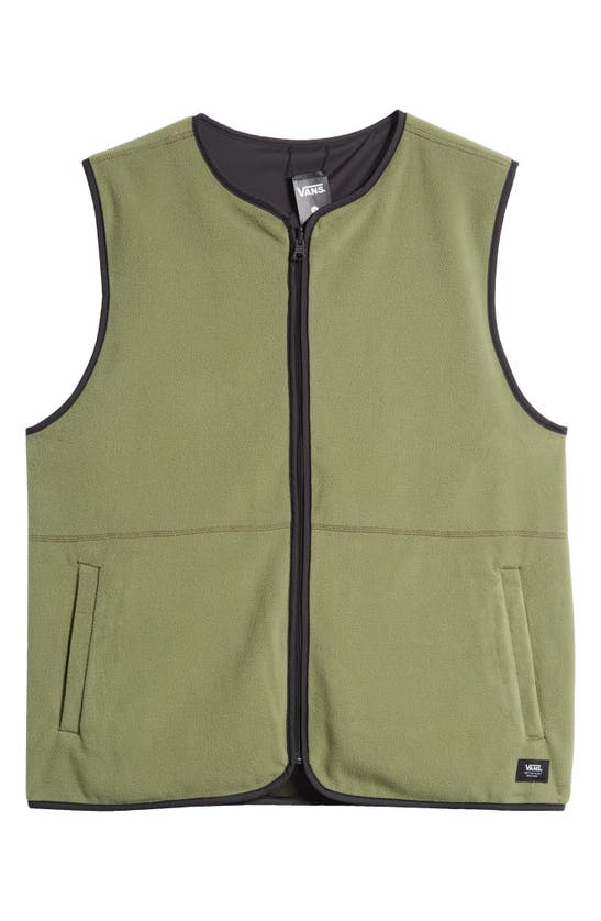 Shop Vans Rosewood Reversible Vest In Olivine