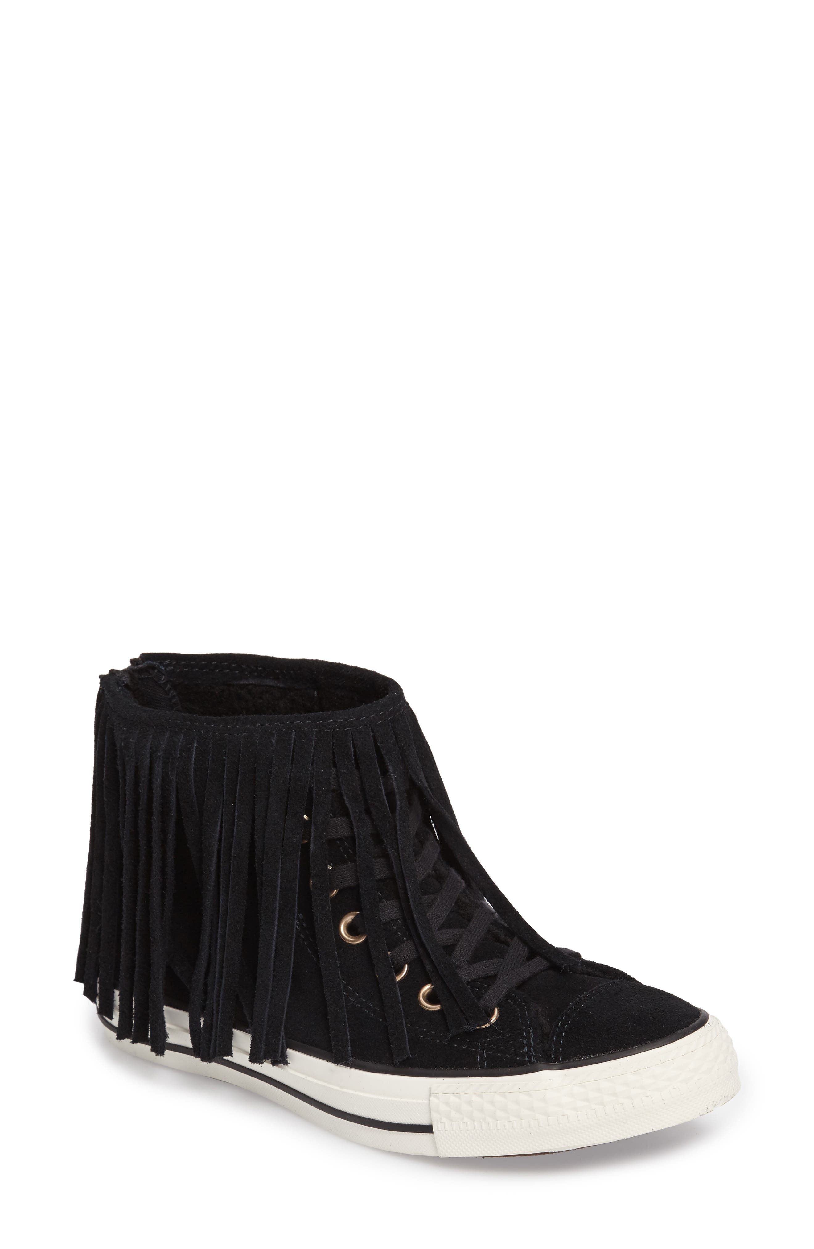 converse fringe high top