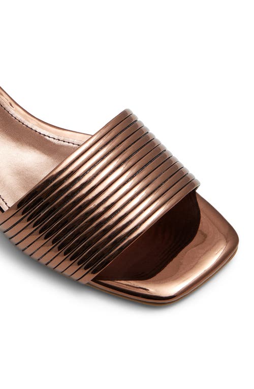 Shop Aldo Neela Slide Sandal In Bronze