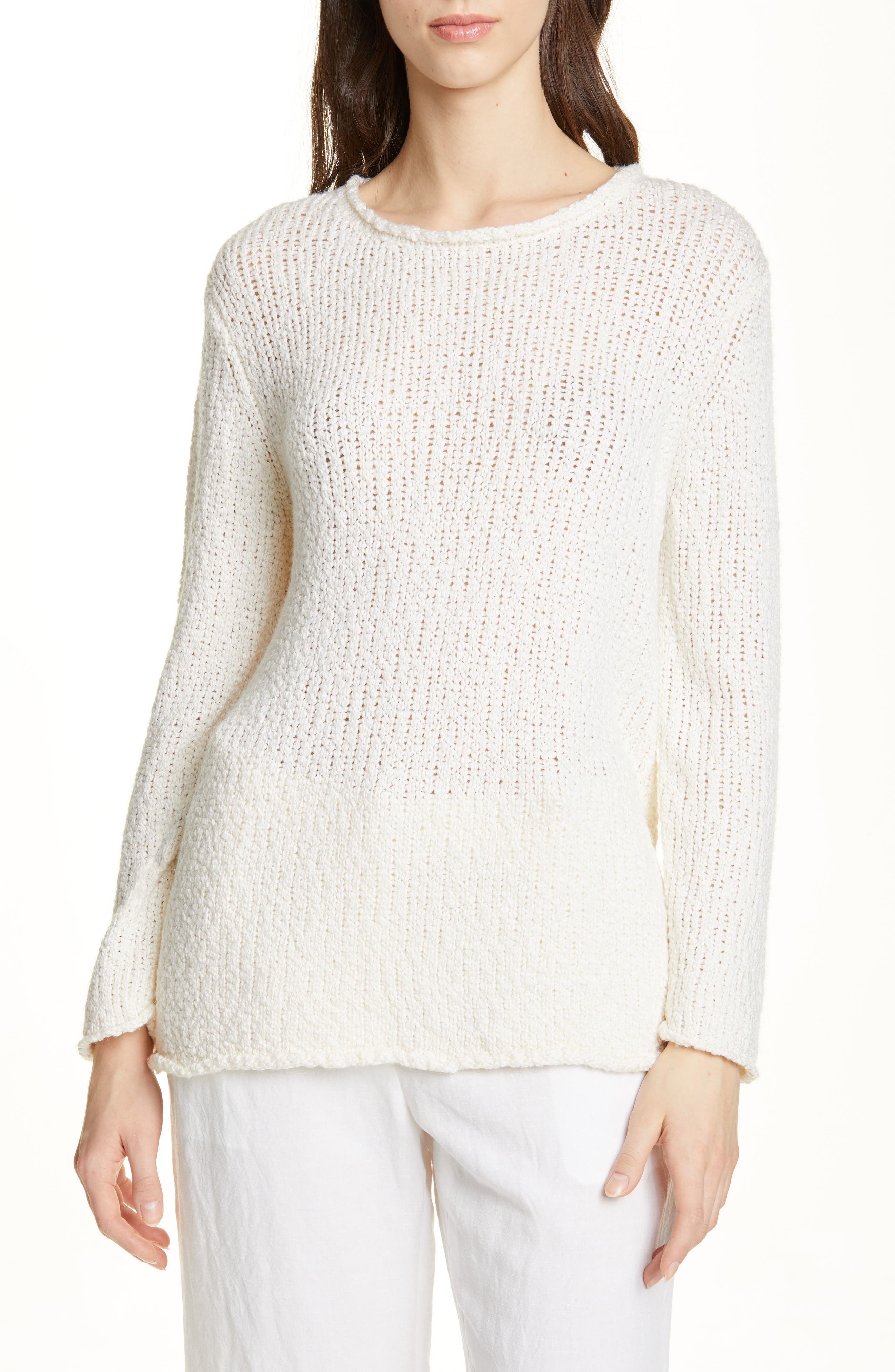 Jenni Kayne Wool & Silk Blend Sweater, Ivory