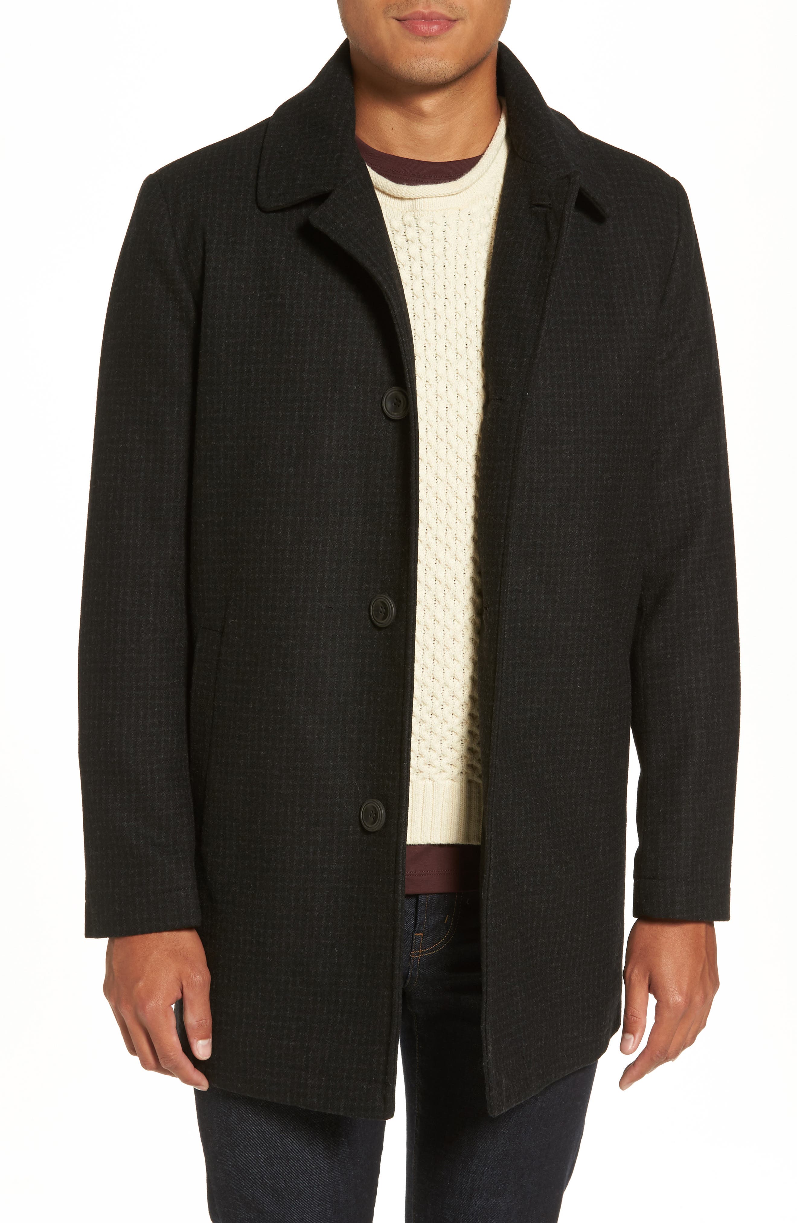 Reaction Cole Wool Blend Car Coat Nordstrom
