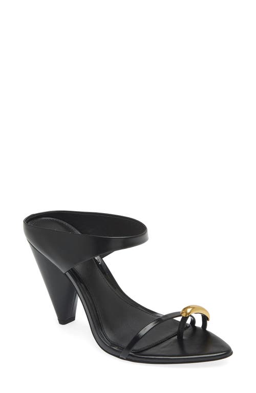 Rebecca Minkoff Toe Ring Pointed Toe Slide Sandal In Black