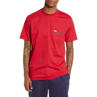Fila Curtis Pocket T-Shirt, Red