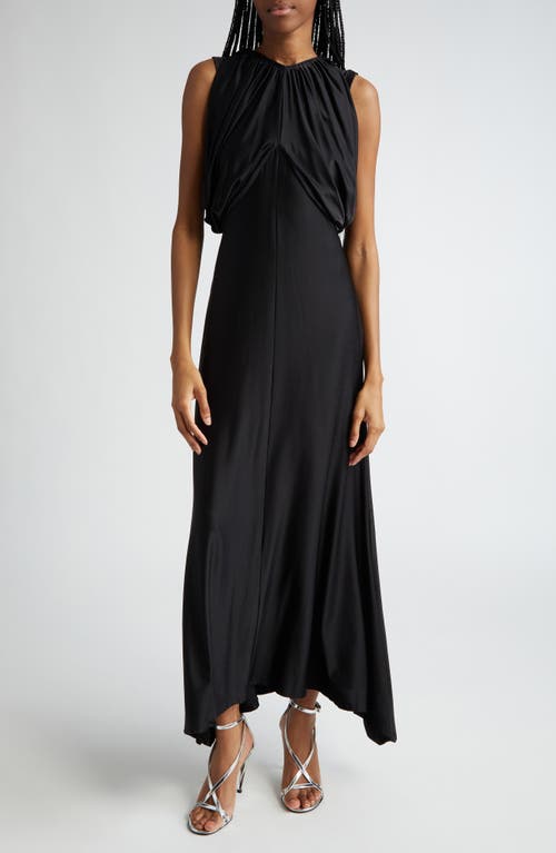 Rabanne Draped Short Sleeve Dress Black at Nordstrom, Us