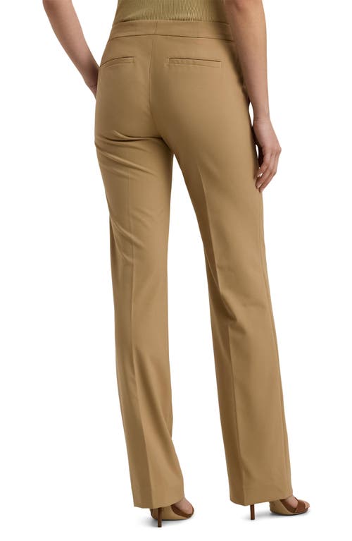 Shop Lauren Ralph Lauren Straight Leg Pants In Camel