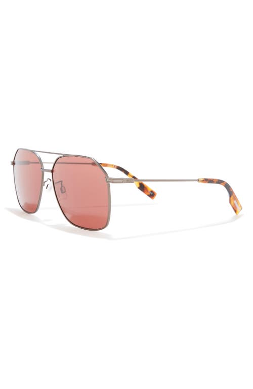 Mcq By Alexander Mcqueen Mcq 59mm Aviator Sunglasses In Ruthenium Ruthenium Violet