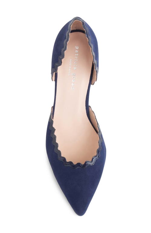 Patricia Green Olivia D'orsay Kitten Heel Pump In Navy