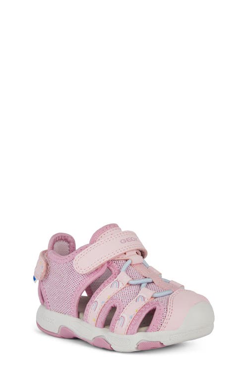 Geox Kids' Multy Sandal in Medium Pink 