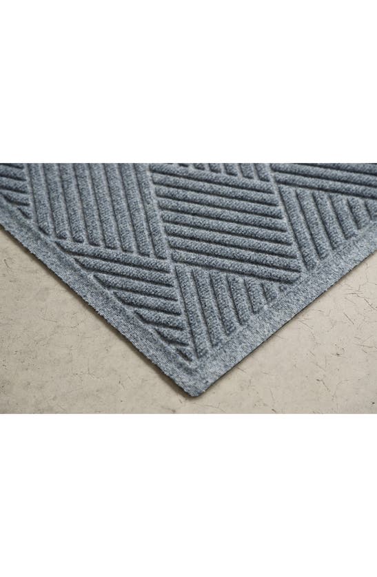 Shop Bungalow Flooring Waterhog Diamonds Floor Mat In Bluestone