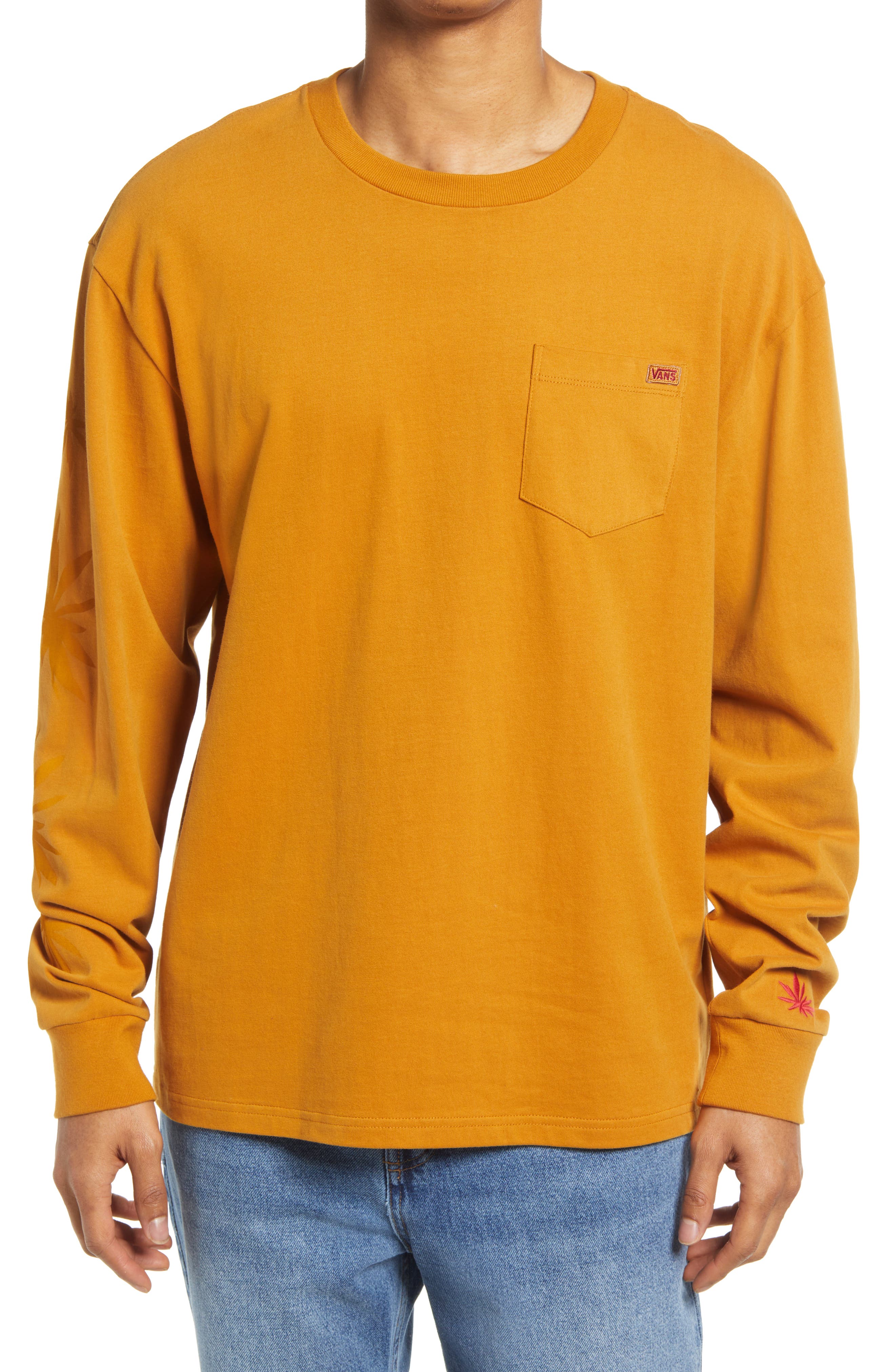 vans red long sleeve shirt