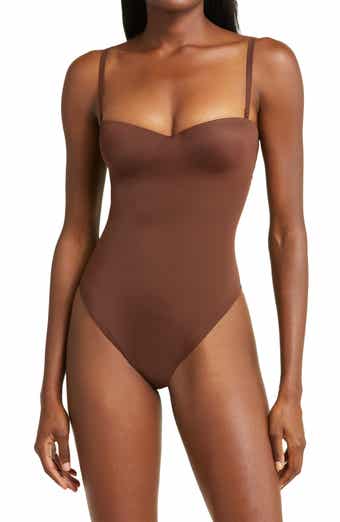 Buy SKIMS Fits Everybody Camisole Thong Bodysuit - Copper At 51% Off