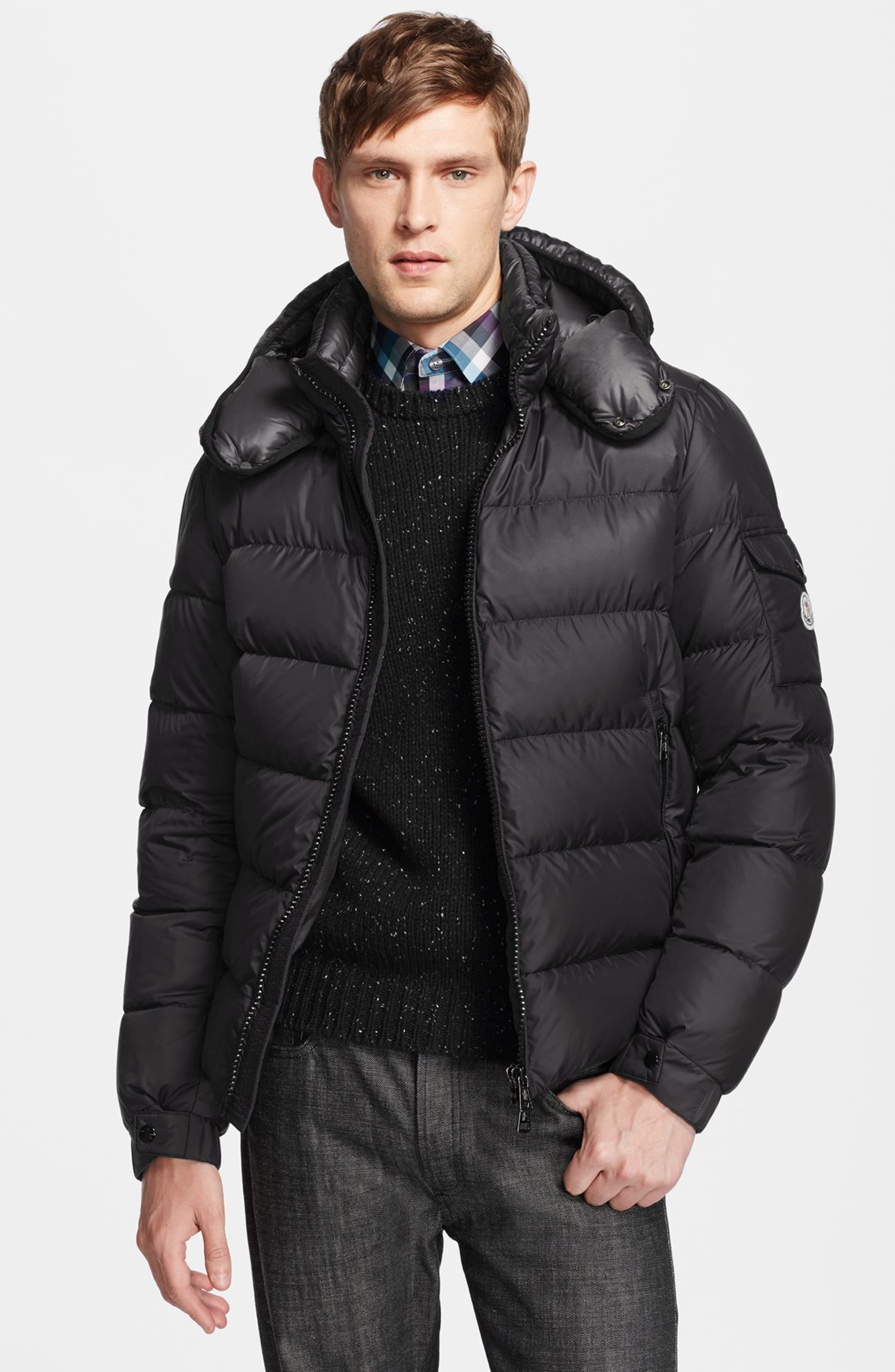 Moncler 'Hymalay' Matte Down Jacket with Gloss Detachable Hood | Nordstrom