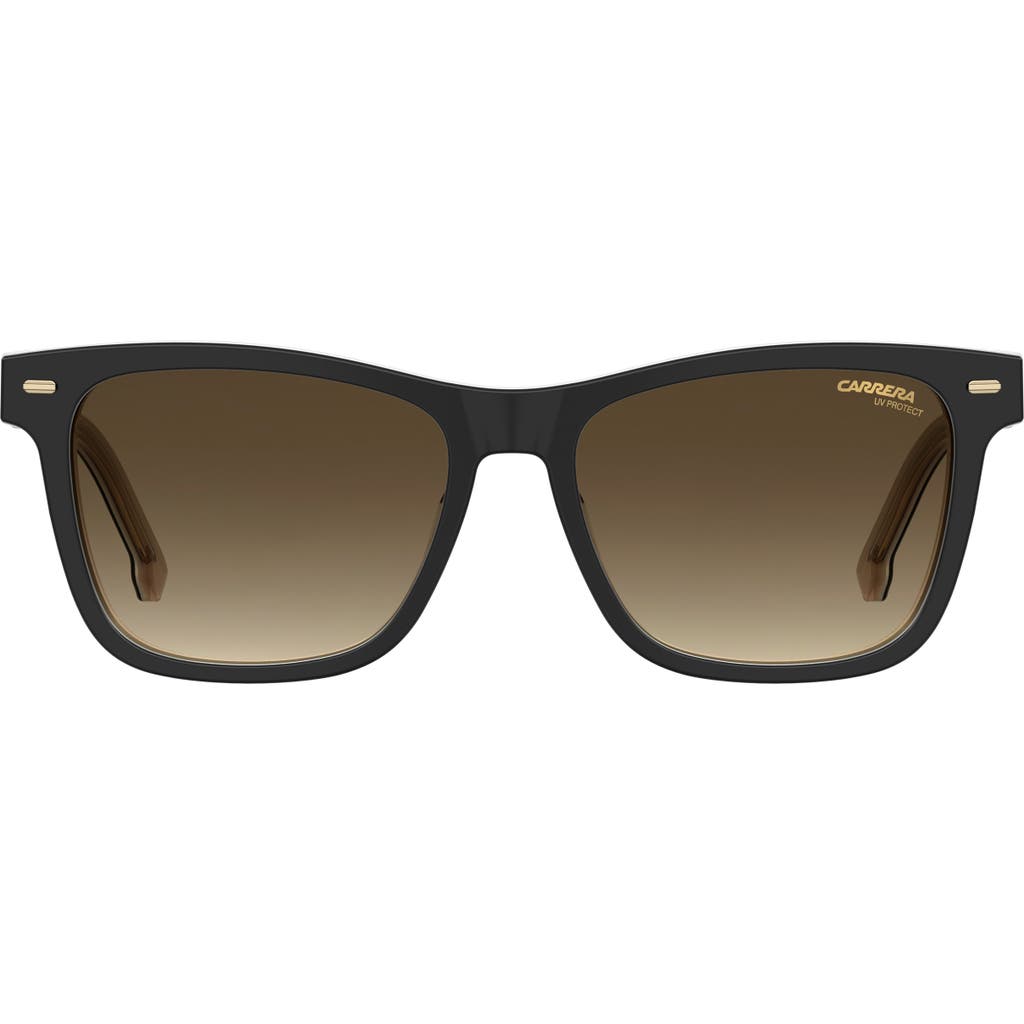 Carrera Eyewear 54mm Gradient Rectangular Sunglasses In Black