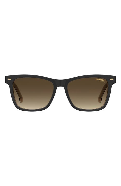 Carrera Eyewear 54mm Gradient Rectangular Sunglasses in Beige/Brown Gradient at Nordstrom