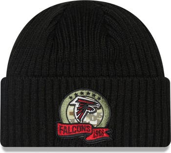New Era Men's New Era Black Atlanta Falcons 2022 Salute To Service Knit Hat