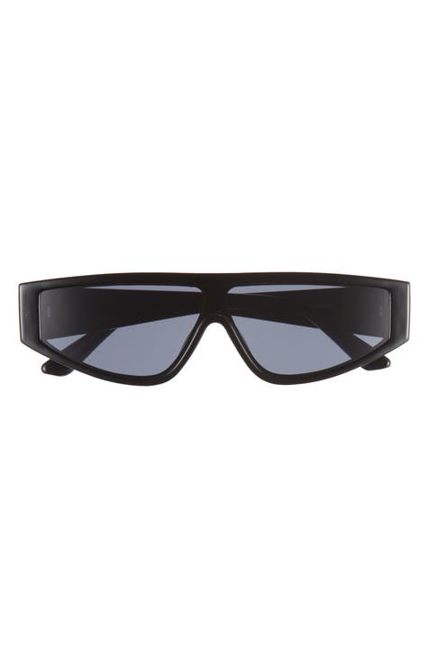 53mm Flat Top Shield Sunglasses