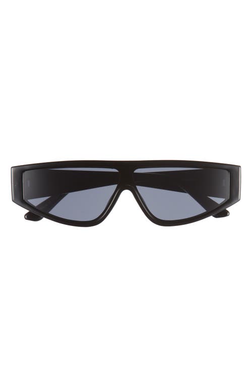 BP. 53mm Flat Top Shield Sunglasses in Black at Nordstrom