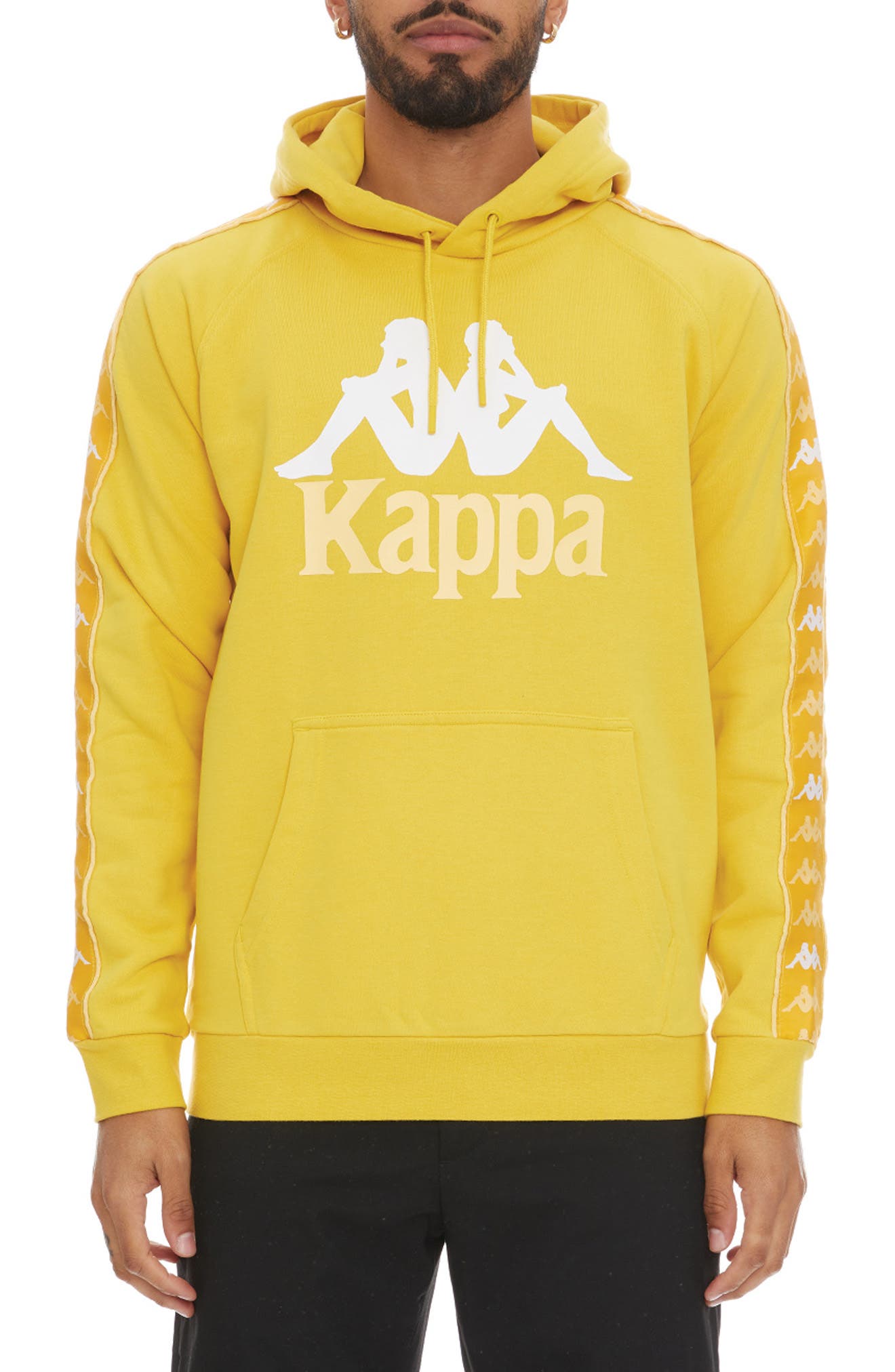 yellow kappa sweatshirt