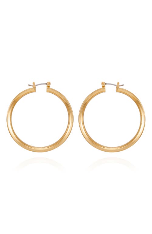 Vince Camuto Textured Hoop Earrings In Goldtone2
