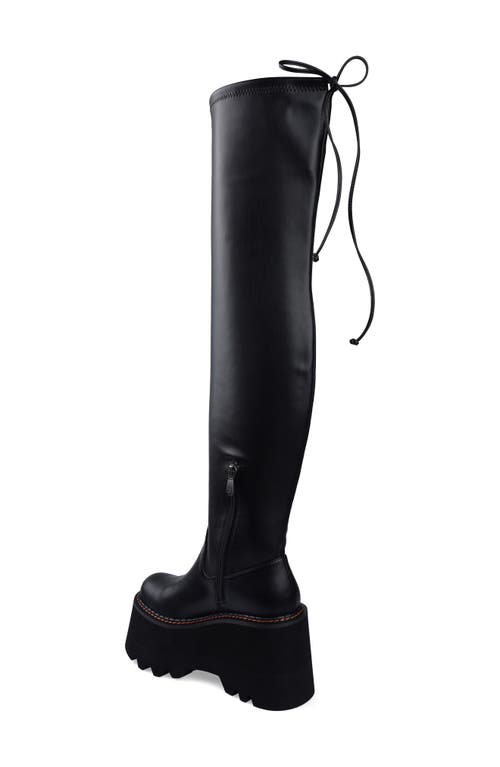 Shop Zigi Blakely Over The Knee Platform Boot In Black Faux O