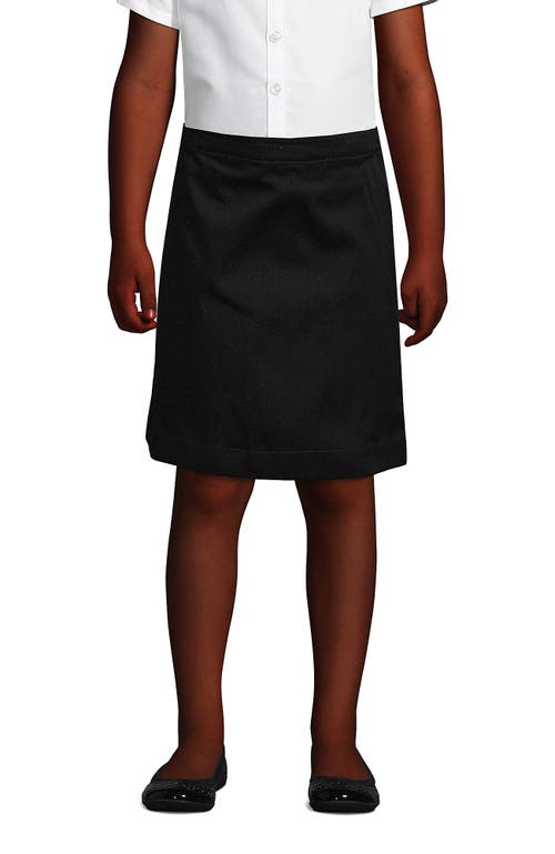 LANDS' END LANDS' END SCHOOL UNIFORM GIRLS BLEND CHINO SKORT TOP OF KNEE
