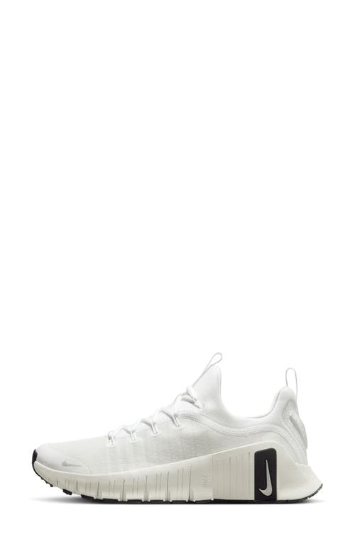 Shop Nike Free Metcon 6 Training Shoe In White/metallic Silver