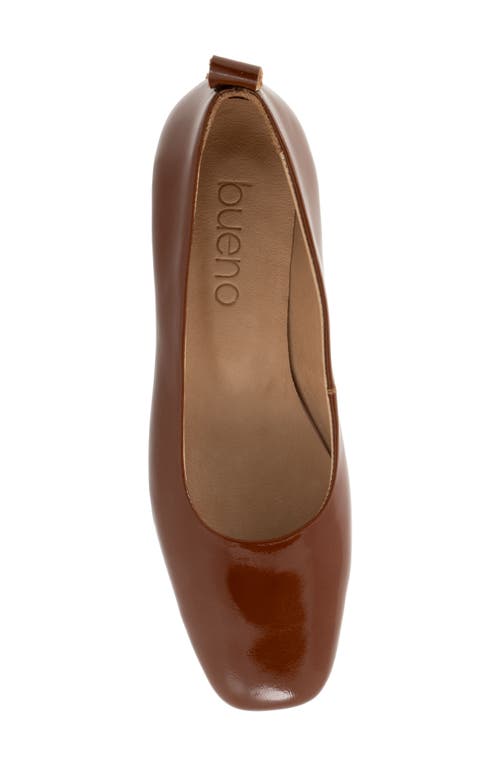 Bueno Elizabeth Flat In Walnut Patent