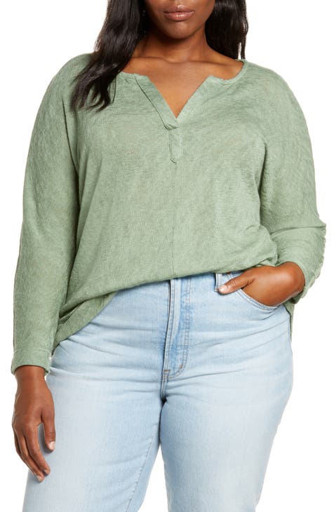 Green Plus-Size Tops for Women | Nordstrom