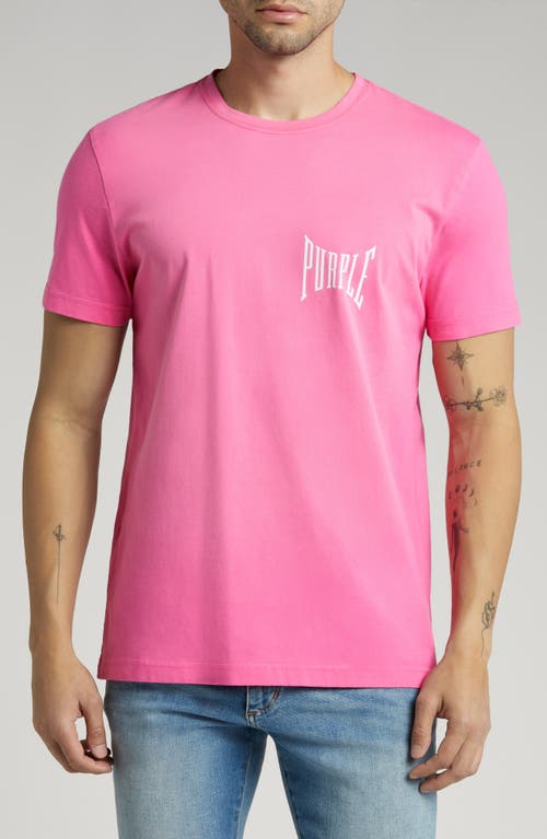 PURPLE BRAND Logo Cotton Graphic T-Shirt Pink at Nordstrom,