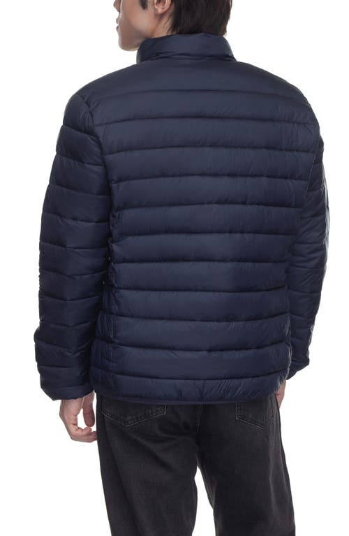 Rokka&rolla Lightweight Packable Puffer Jacket In Navy