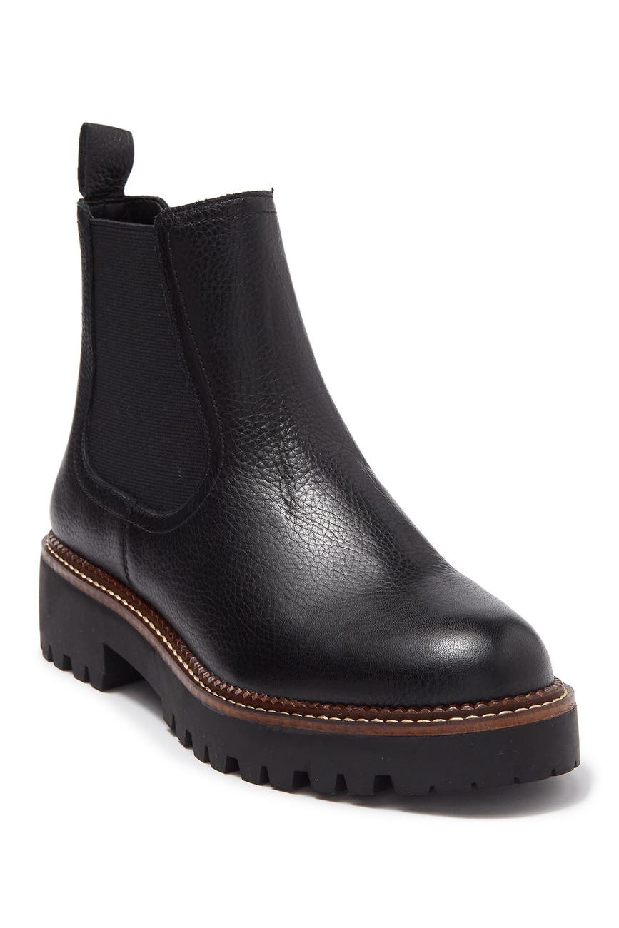 Caslon Miller Water Resistant Leather Chelsea Boot Nordstrom Rack