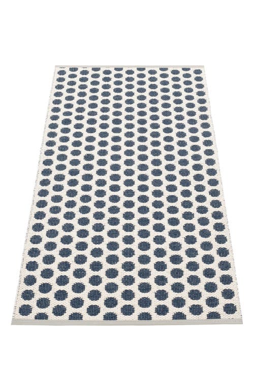 Pappelina Noa Polka Dot Indoor/outdoor Rug In Blue