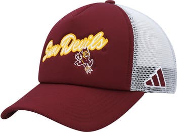 adidas Men s adidas Maroon Arizona State Sun Devils Script Trucker