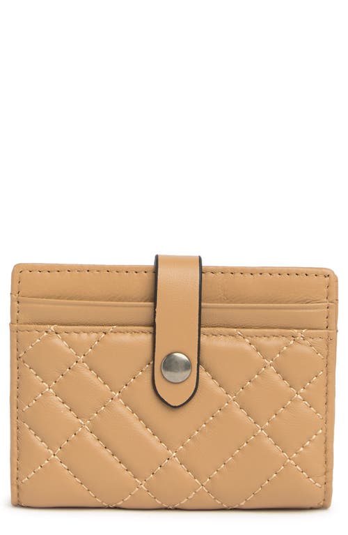 Shop Kurt Geiger London Quilted Leather Bifold Card Wallet In Camel